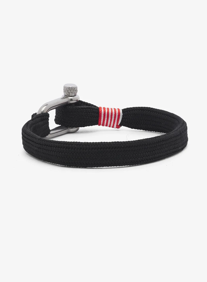 سفنتي فايف Nautical Rope Bracelet With Stainless Steel D-Shackle Clasp